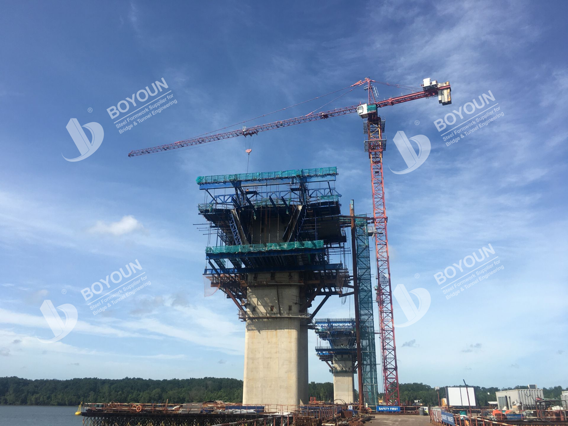 Pulai River Bridge Project in Johor, Malaysia