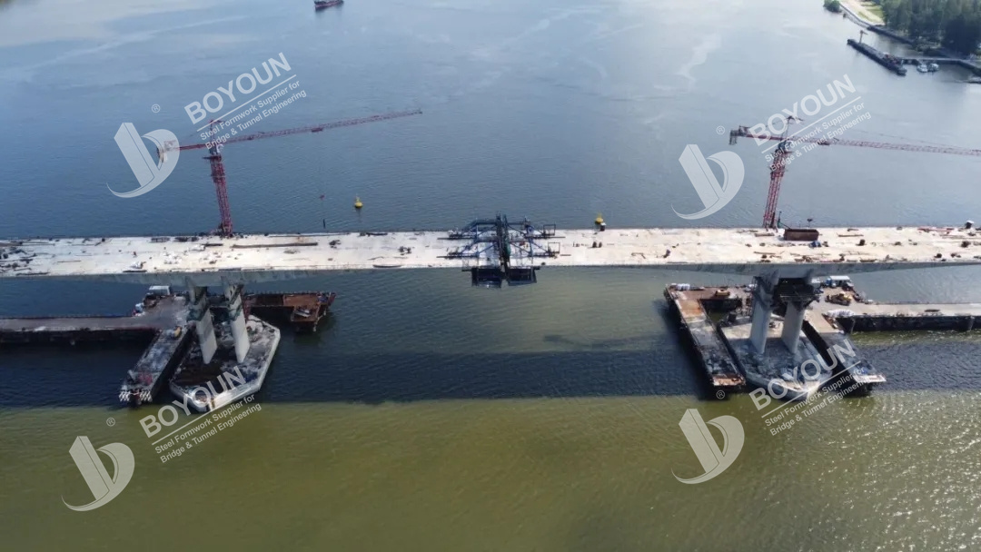 Pulai River Bridge Project in Johor, Malaysia