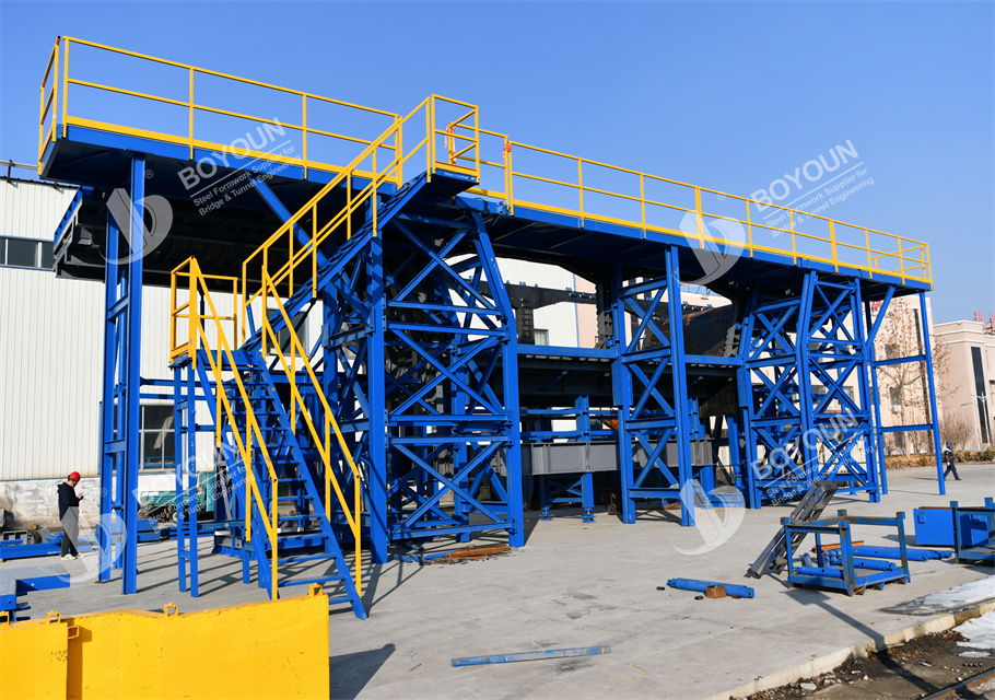 Single Box Double Cells Segmental Box Girder Formwork