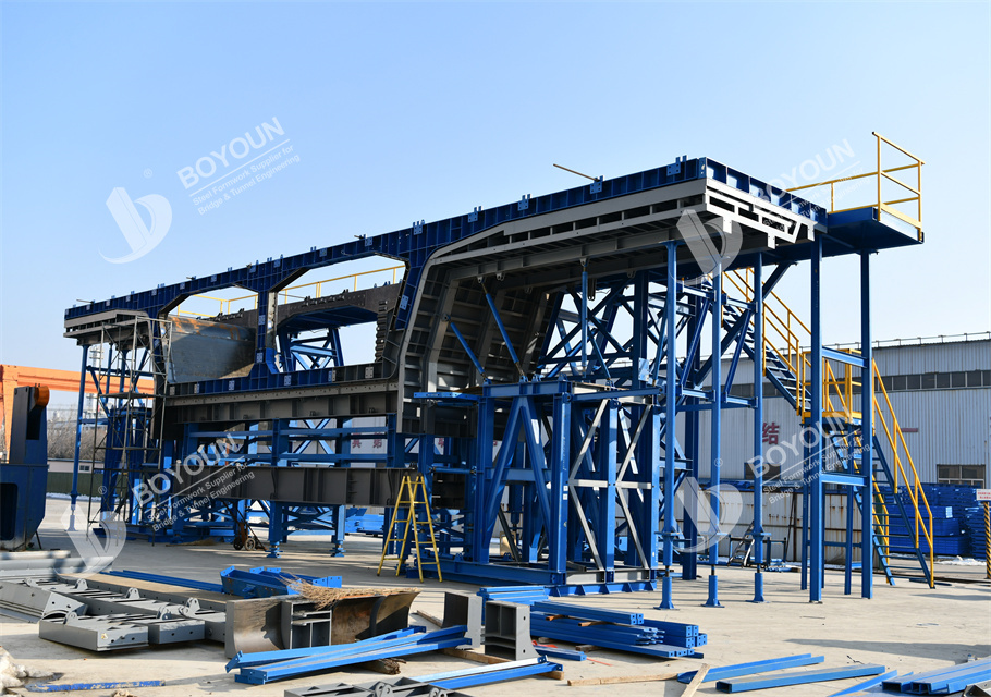 Single Box Double Cells Segmental Box Girder Formwork