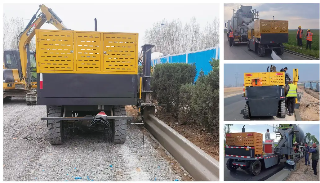 Concrete Slipform Curb Machine